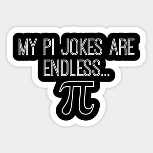 funny pi sayings Sticker